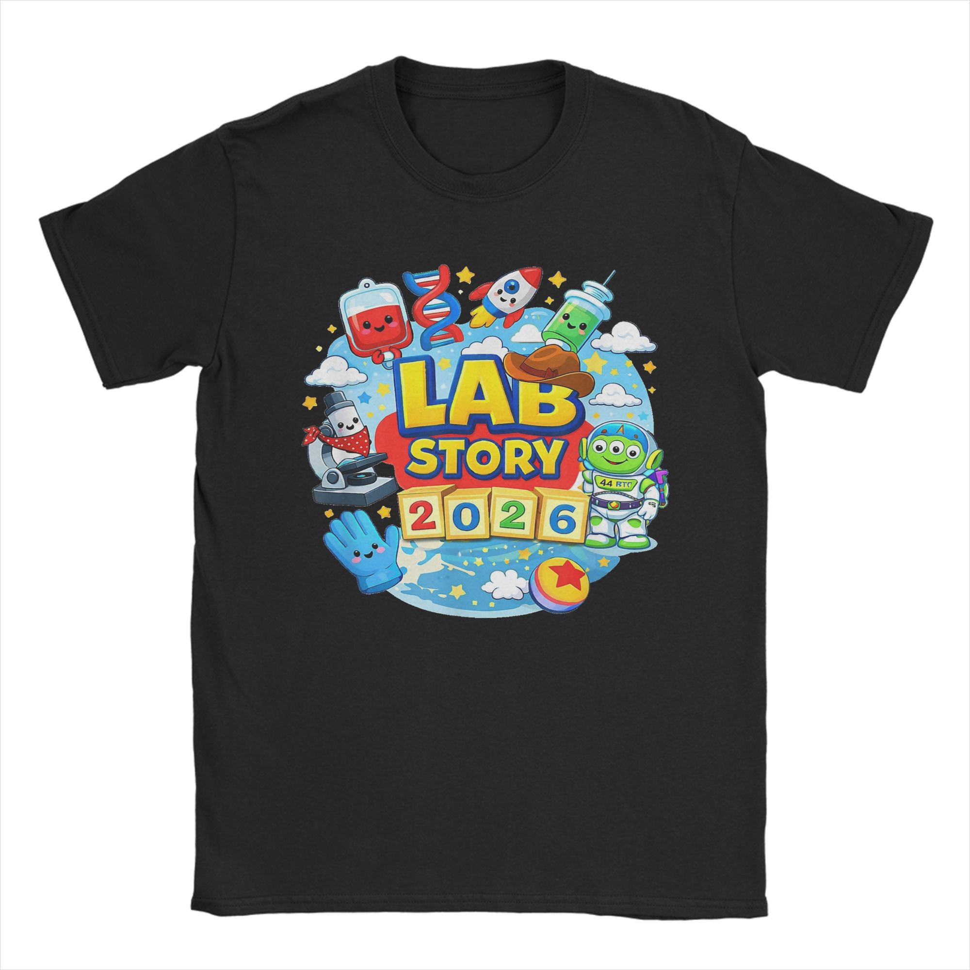 Medical Lab Week 2026 - Camiseta Masculina de Algodão Estampada com
