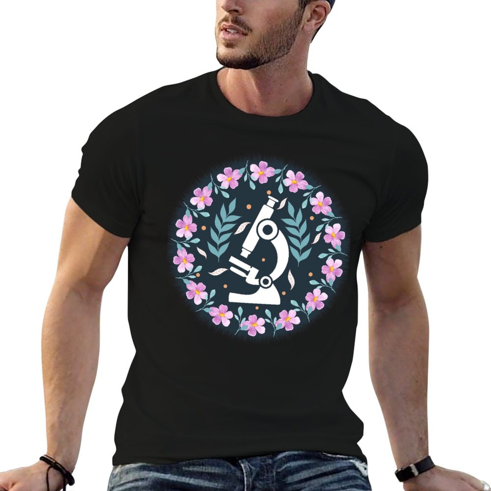 Medical Laboratory Scientist - Camiseta Colorful Folk Microscope - Camiseta