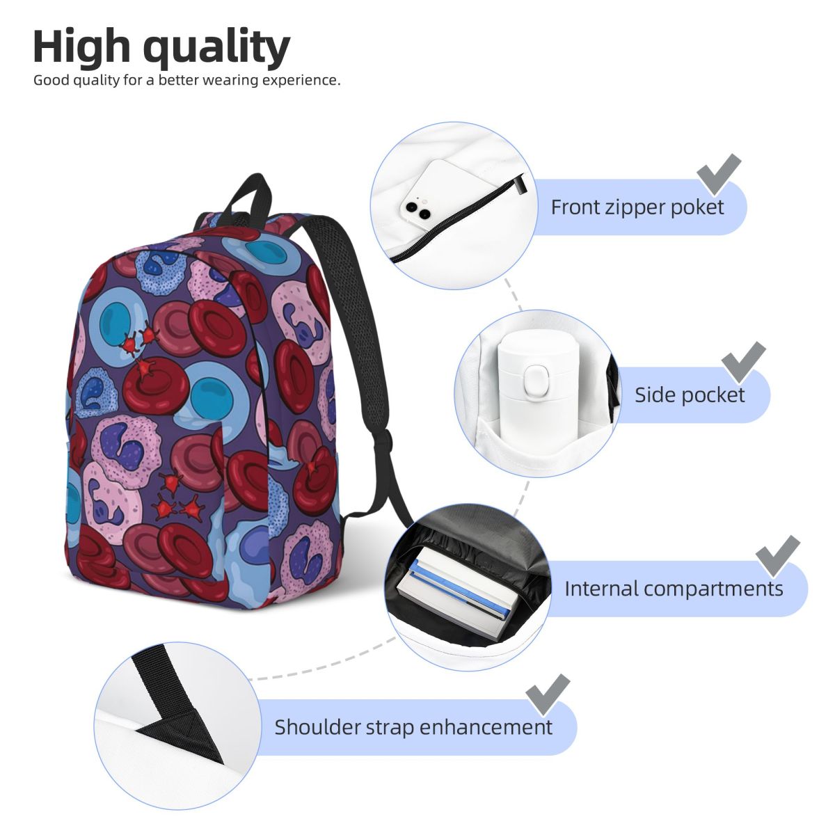 Mochila Escolar para Estudante - Medical Laboratory Scientist avaliação e preço